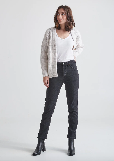 Midweight Denim Highrise Straight