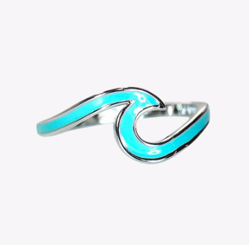 Enamelled Wave Ring