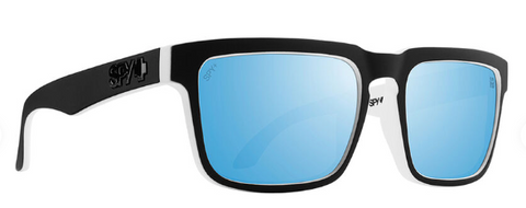 Helm Whitewall with Happy Boost Polarized Ice Blue Mirror Lens