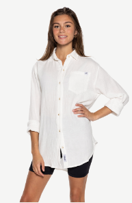 Boatday Button Up Cover-Up