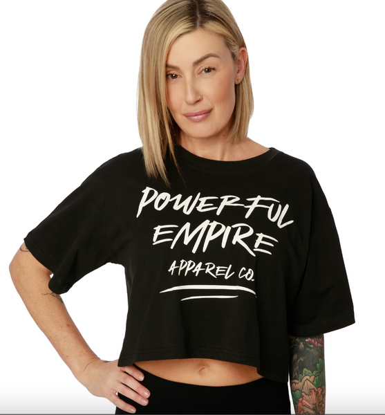 Powerful Empire Graffiti Crop Tee