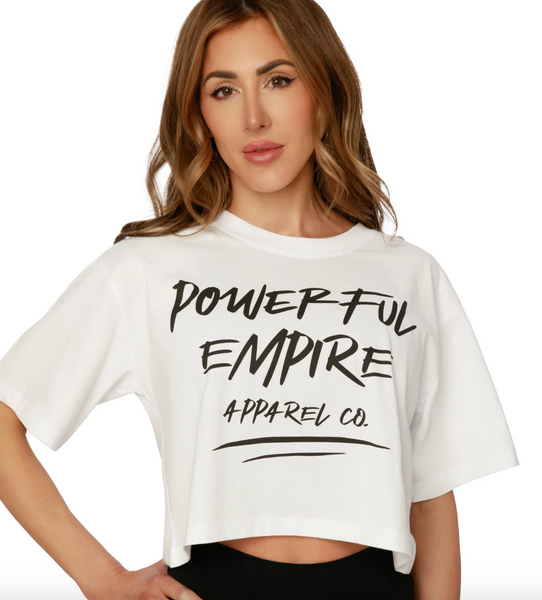 Powerful Empire Graffiti Crop Tee