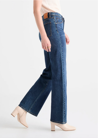 Midweight Performance Denim Wide Leg