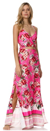 Flower Garden Lisse Maxi Dress