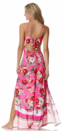 Flower Garden Lisse Maxi Dress