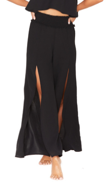 Solid Slit Pant CoverUp